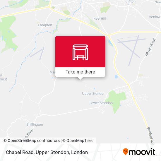 Chapel Road, Upper Stondon map