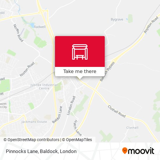 Pinnocks Lane, Baldock map
