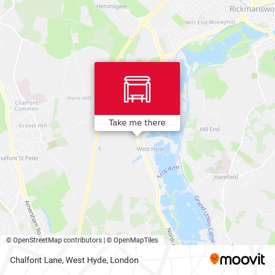 Chalfont Lane, West Hyde map