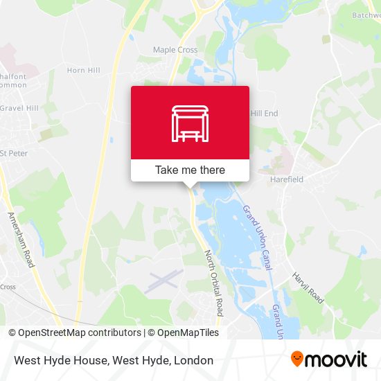West Hyde House, West Hyde map