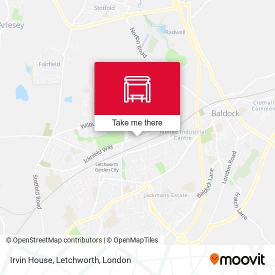Irvin House, Letchworth map