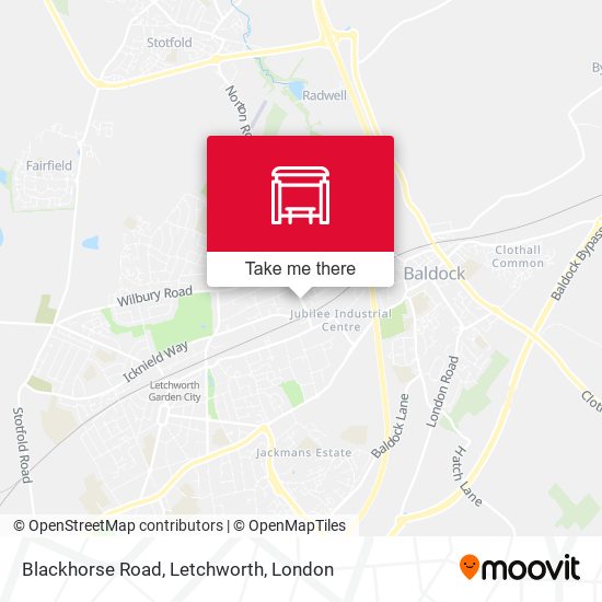 Blackhorse Road, Letchworth map