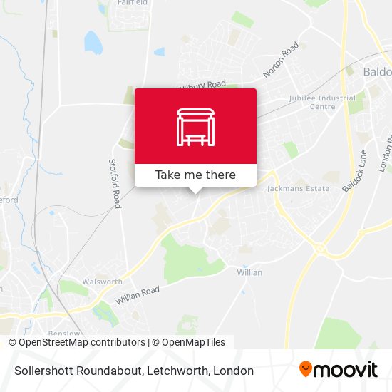 Sollershott Roundabout, Letchworth map