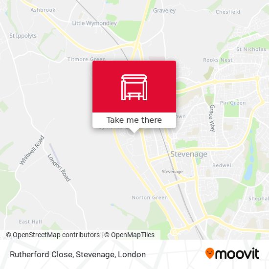 Rutherford Close, Stevenage map