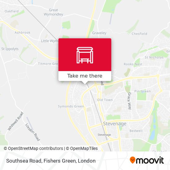 Southsea Road, Fishers Green map