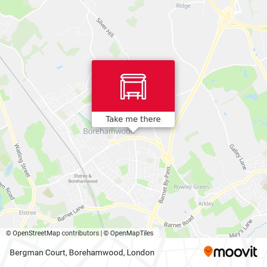 Bergman Court, Borehamwood map