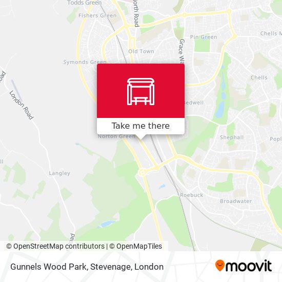 Gunnels Wood Park, Stevenage map