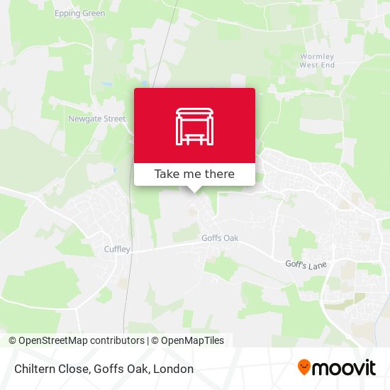 Chiltern Close, Goffs Oak map