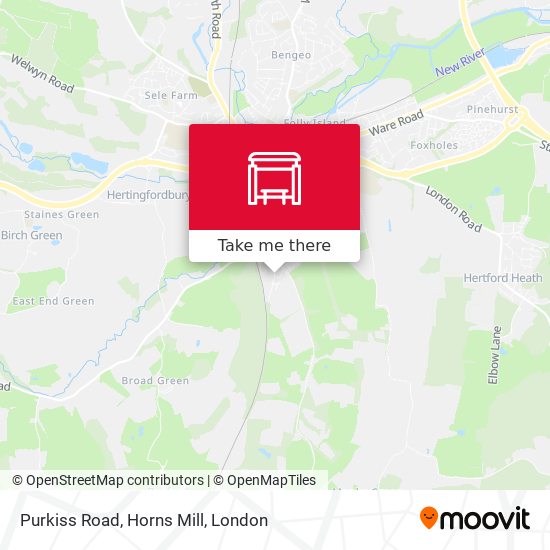 Purkiss Road, Horns Mill map