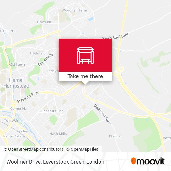 Woolmer Drive, Leverstock Green map