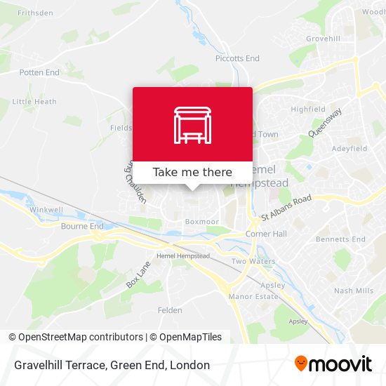 Gravelhill Terrace, Green End map