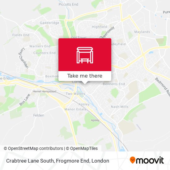 Crabtree Lane South, Frogmore End map