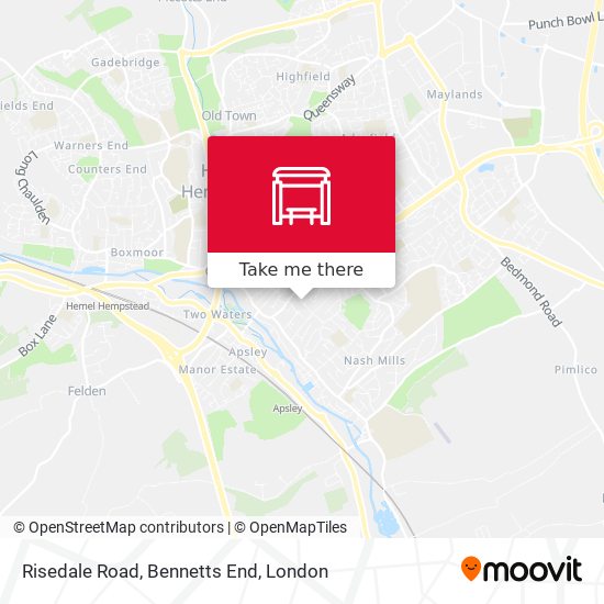 Risedale Road, Bennetts End map