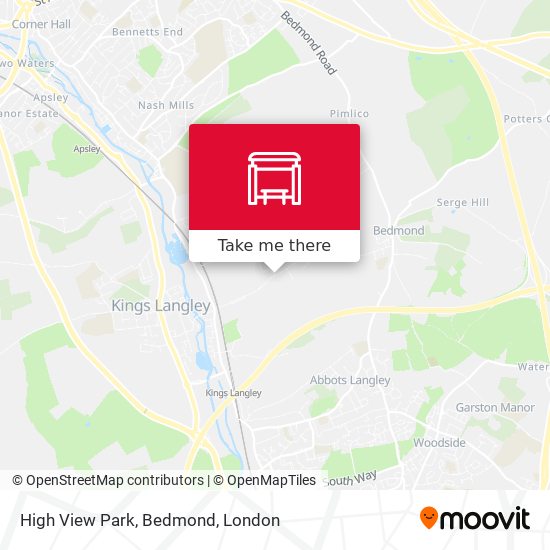 High View Park, Bedmond map