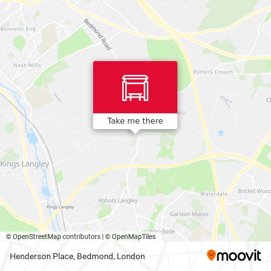 Henderson Place, Bedmond map