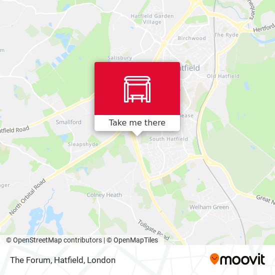 The Forum, Hatfield map