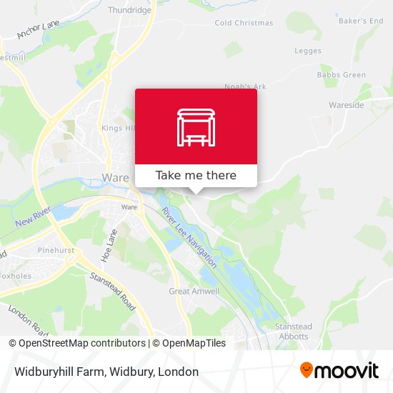 Widburyhill Farm, Widbury map