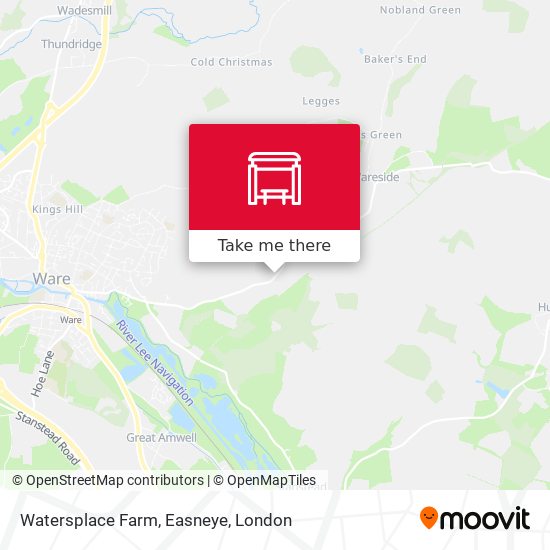 Watersplace Farm, Easneye map
