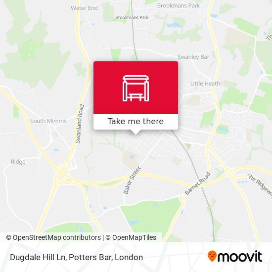 Dugdale Hill Ln, Potters Bar map