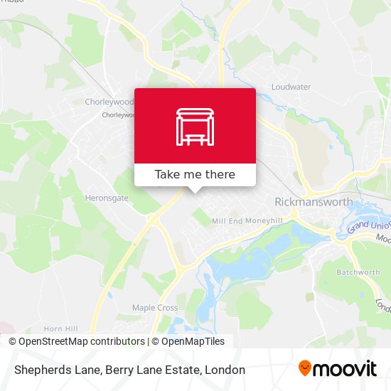 Shepherds Lane, Berry Lane Estate map