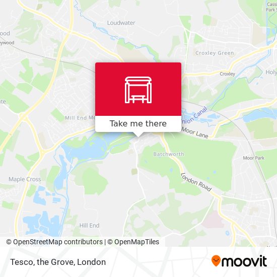 Tesco, the Grove map
