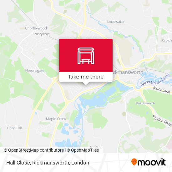 Hall Close, Rickmansworth map