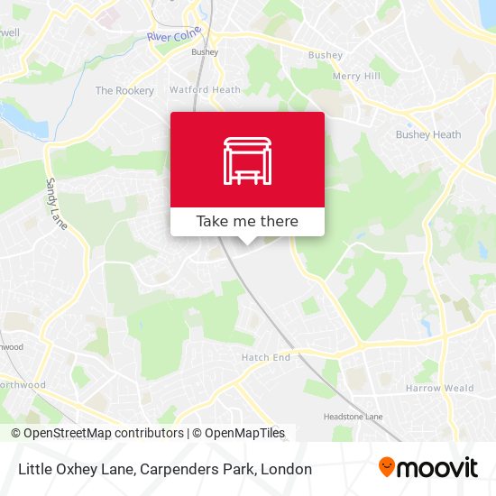 Little Oxhey Lane, Carpenders Park map
