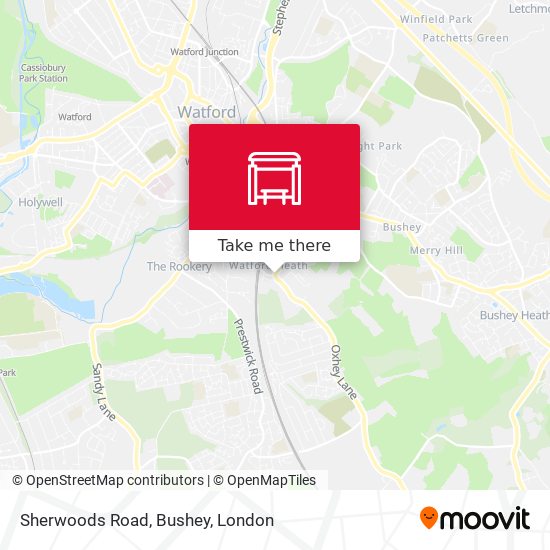 Sherwoods Road, Bushey map