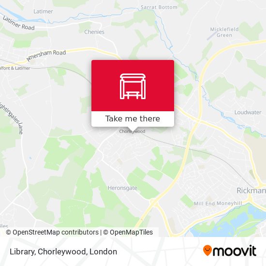Library, Chorleywood map