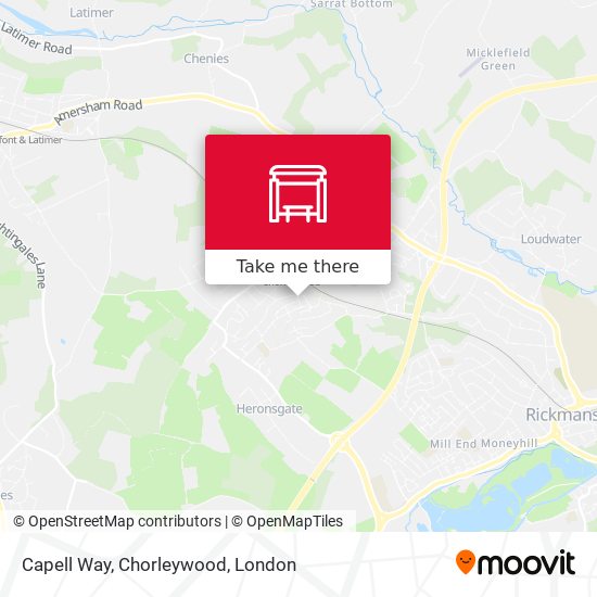 Capell Way, Chorleywood map