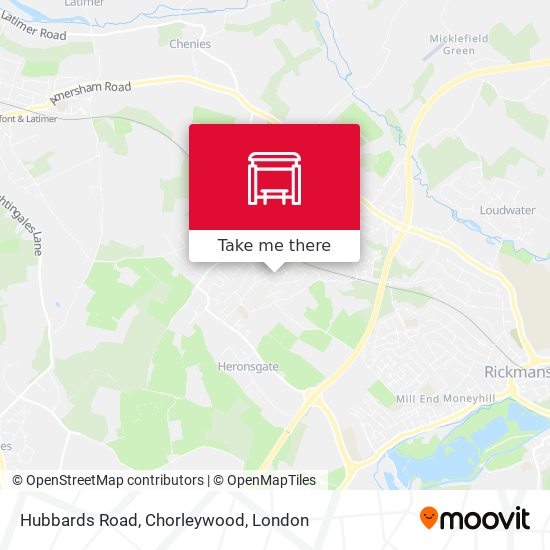 Hubbards Road, Chorleywood map
