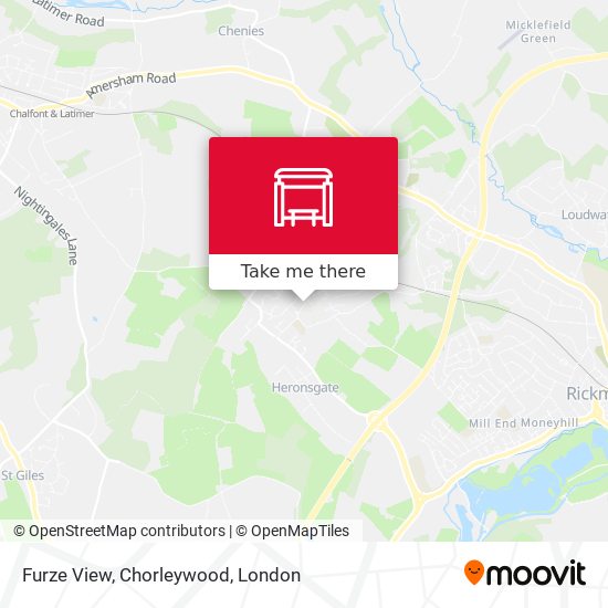 Furze View, Chorleywood map