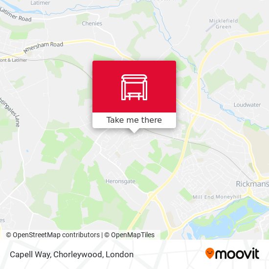 Capell Way, Chorleywood map
