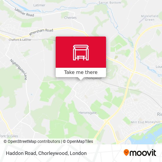 Haddon Road, Chorleywood map