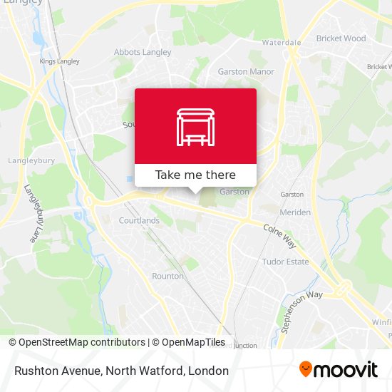 Rushton Avenue, North Watford map