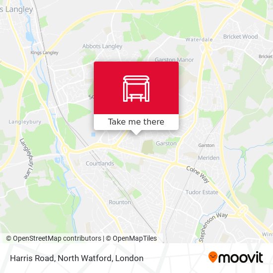 Harris Road, North Watford map