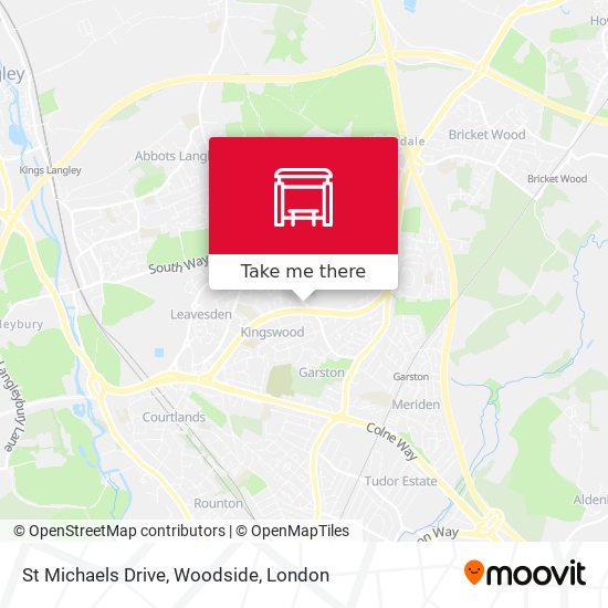 St Michaels Drive, Woodside map