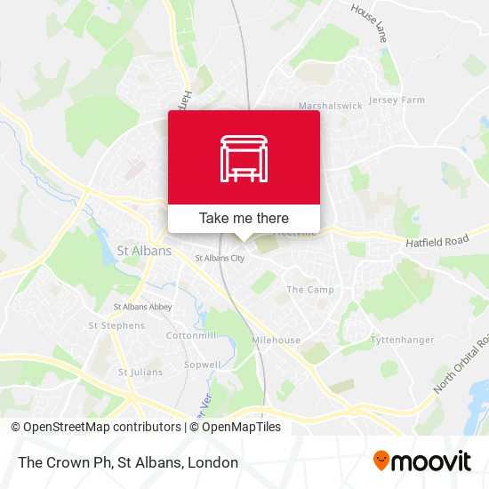 The Crown Ph, St Albans map