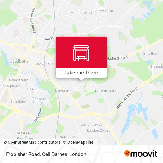 Frobisher Road, Cell Barnes map