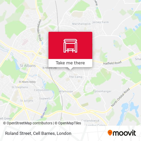 Roland Street, Cell Barnes map