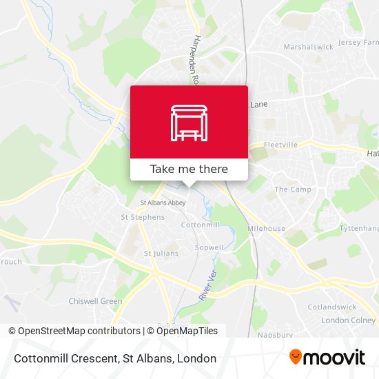 Cottonmill Crescent, St Albans map