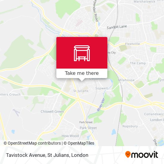 Tavistock Avenue, St Julians map