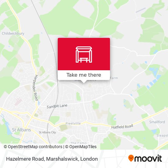 Hazelmere Road, Marshalswick map