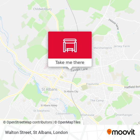 Walton Street, St Albans map