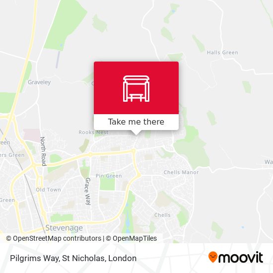 Pilgrims Way, St Nicholas map