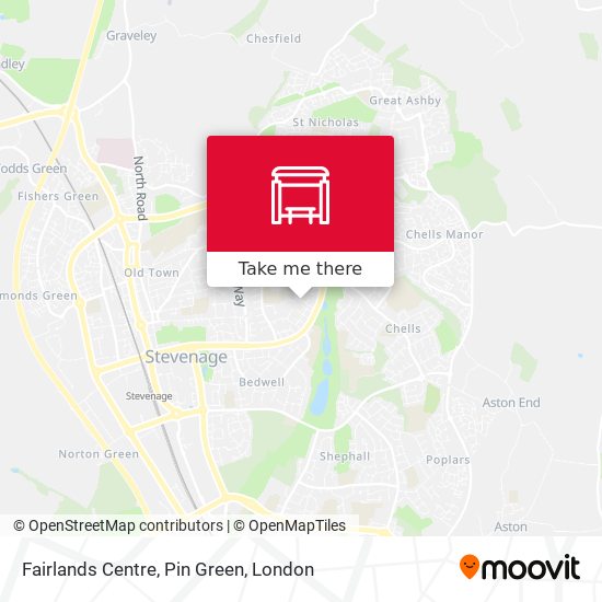 Fairlands Centre, Pin Green map