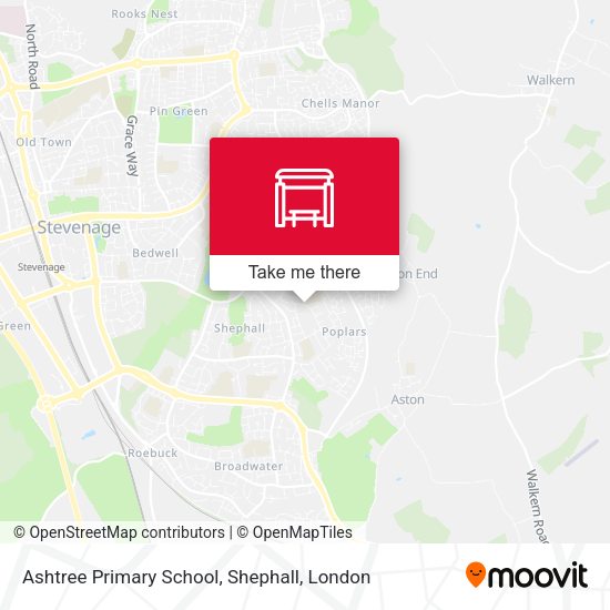 Ashtree Primary School, Shephall map