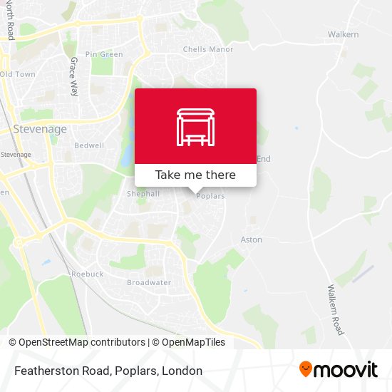 Featherston Road, Poplars map