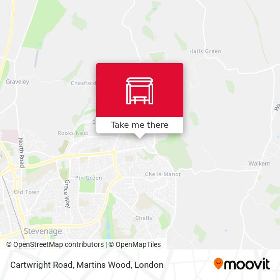 Cartwright Road, Martins Wood map
