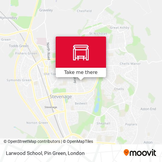 Larwood School, Pin Green map
